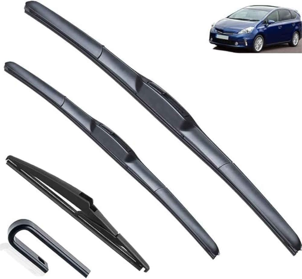 NYSLDSCO Custom Fit Wiper Blades for Toyota Prius Plus/Prius+ 2011 2012-2016 26in+16in+11in, Durable Windscreen Wiper Set, Easy Installation All-Weather Performance Wipers