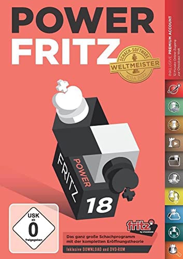 Power Fritz 18 - Das ganz große Schachprogramm mit kompletter Eröffnungstheorie: Schach-Software Weltmeister 2022 - Das ganz große PC-Schachprogramm mit kompletter Eröffnungstheorie