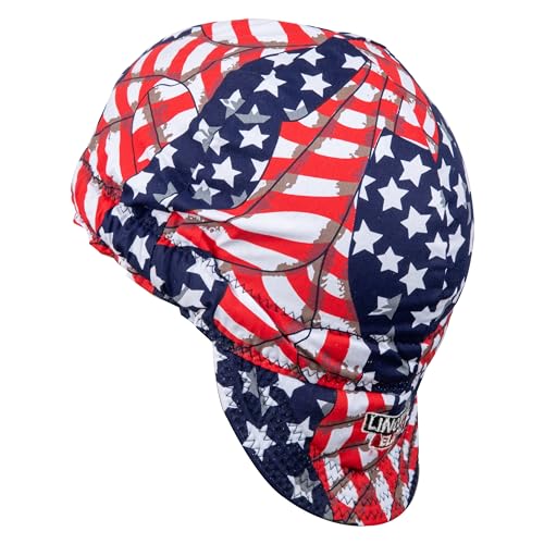 Image of Lincoln Electric American Print Cotton Cap, Multicolor