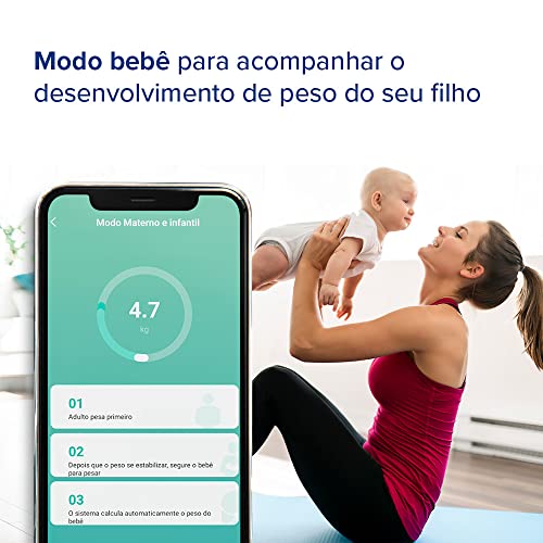 Balança Corporal Inteligente Bioimpedância Bluetooth Smart Scale Fit Preto I2GO - I2GO Home