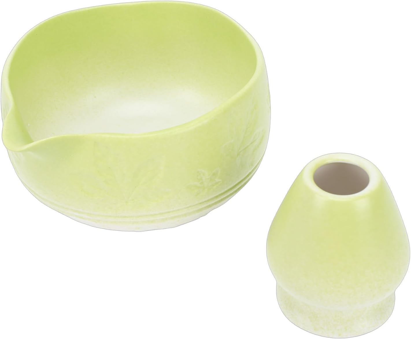 Focket Matcha Whisk Set, Handcrafted 76 Brush Ceramic Matcha Kit with Bowl Scoop Sifter for Japanese Tea Ceremony