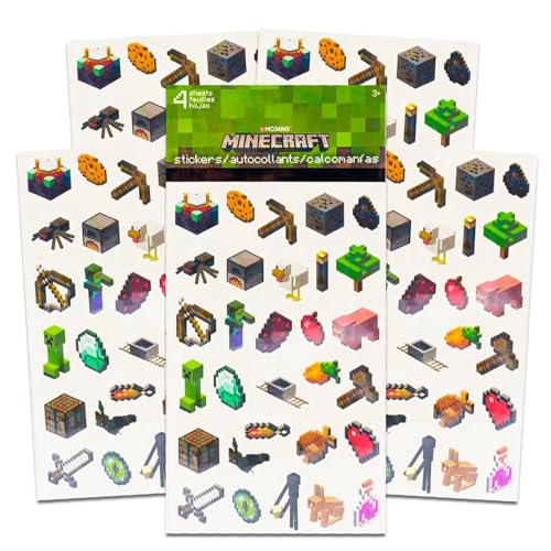 Minecraft Backpack for Boys 6-8 - Bundle with 16" Minecraft Backpack for School and Travel Plus Stickers, Water Bottle, More | Minecraft School Bag for Kids by Minecraft - Image 4