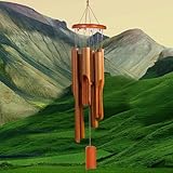 Bamboo Wind Chimes 6 Pipes, Outdoor Wooden Wind Chime Bring a Unique and Soothing Melody, Classic Zen Bamboo Windchime, for Ourdoor & Indoor,Garden, Yark,Patio and Home Déco