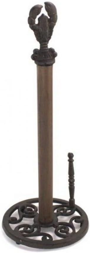 Hampton Nautical K-9201-cast-iron Cast Iron Lobster Paper Towel Holder 16" - Lobster Decoration - Beach Decor - Cast Iron Decor