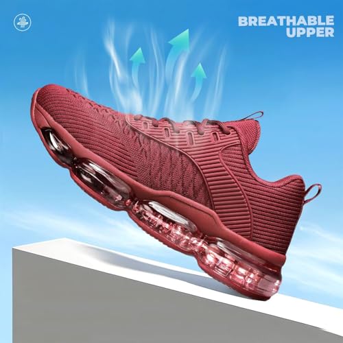 Image of Luogoks Womens Walking Running Shoes Air Cushion Basketball Sneakers Fashion Tennis Breathable Sport Gym Fitness Cross Trainers Shoes