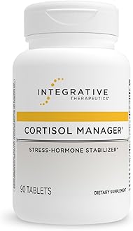 Integrative Therapeutics Cortisol Manager - Balance Cortisol & Support Relaxation for Restful Sleep* - Includes Ashwagandha & L-Theanine for Confidence with Less Stress* - 90 Tablets (45 Servings)