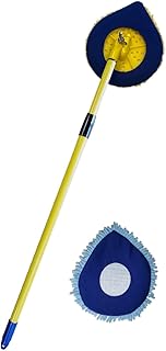 CHOMP! Long Handle Dust Mop:5 Minute CleanWalls Extendable Wall Washer, Ceiling Cleaner and Baseboard Duster - Telescoping...