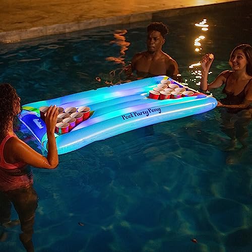 Poolcandy Inflatable Pool Party Pong Illuminated Led #TOP1