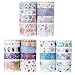 LABOTA 30 Rollos de Cinta Adhesiva Washi Cinta Adhesiva Decorativa Multi-patrón y tamaño para Scrapbooking DIY Manualidades
