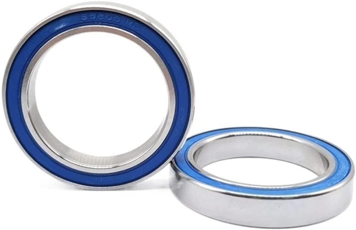 Cuscinetti, 2 PZ S6806-2RS Cuscinetti Bici 30x42x7mm Cuscinetto A Sfere In Ceramica Ibrido Ad Alta Velocità for Albero Della Bicicletta