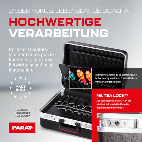 Mallette outils compartimentée PARAT CLASSIC avec coffret enroulable 36l - 4