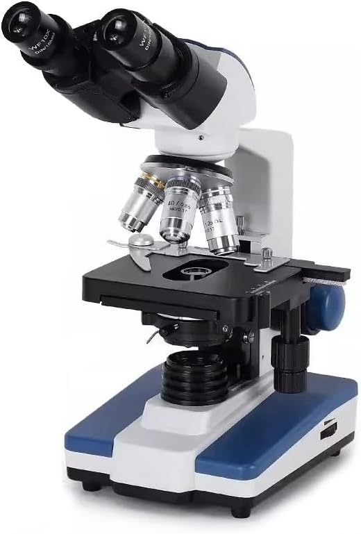 Microscope Kit 40X-2500X USB Professional Compound Biological Microscope w/Adjutable Mechanical XY 3D Stage for Educational Science Lab Microscope Lens Adapters(Binocular Kit)