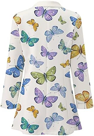 EKVAHL Women's Spring Fashion Casual Boho Long Sleeve Printed Open Front Work Suit Blazer Jackets Tropic Print Cardigan Coat 4 EKVAHL Women's Spring Fashion Casual Boho Long Sleeve Printed Open Front Work Suit Blazer Jackets Tropic Print Cardigan Coat