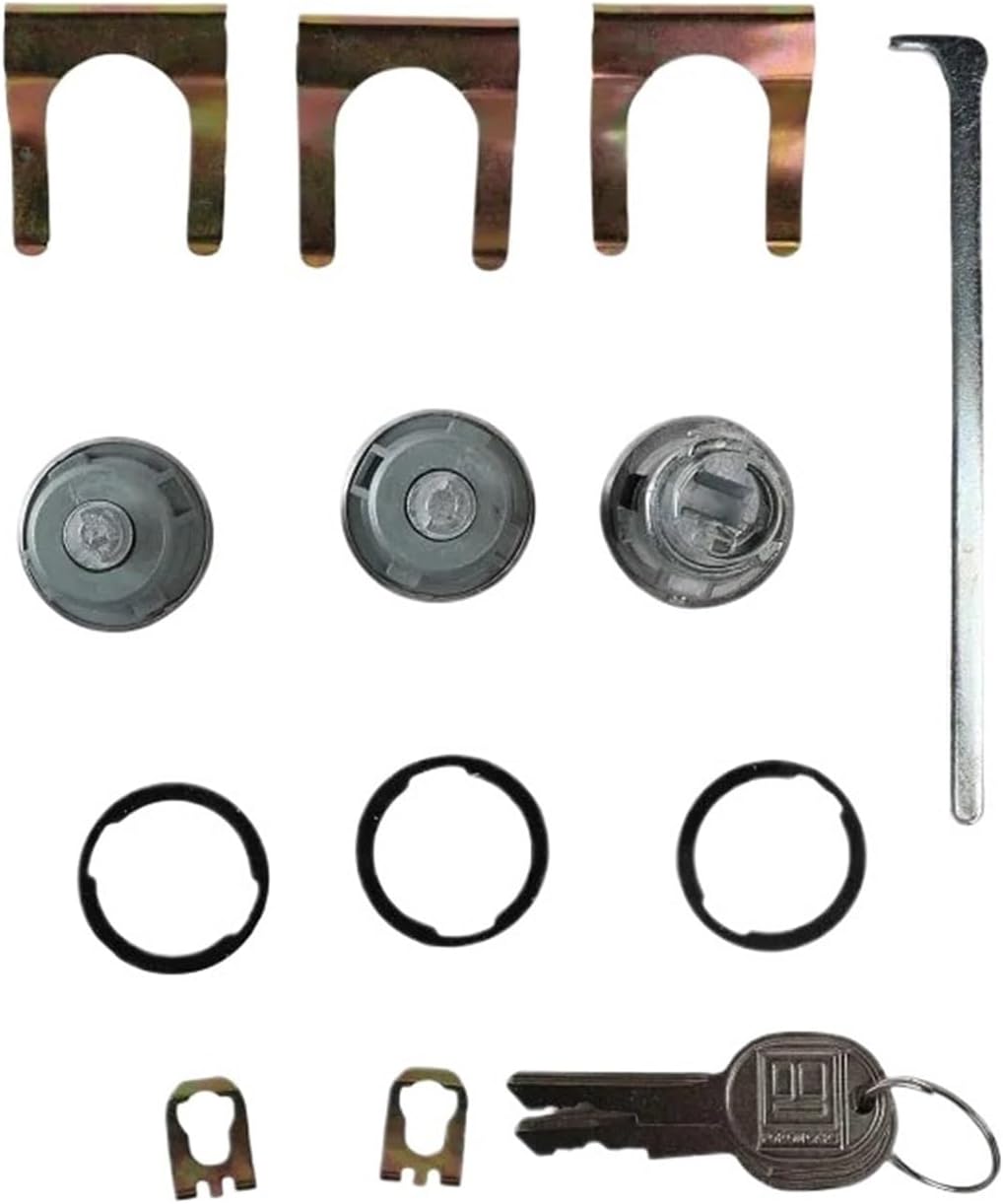 654394765282 Car Door Lock Cylinder Set 654394765677 Compatible with Chevelle Malibu Monte Carlo Camaro