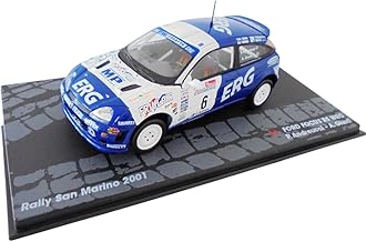 OPO 10 - Modellino Auto Scala 1:43 Compatibile con Ford Focus RS WRC Rally San Marino 2001 Andreucci Giusti