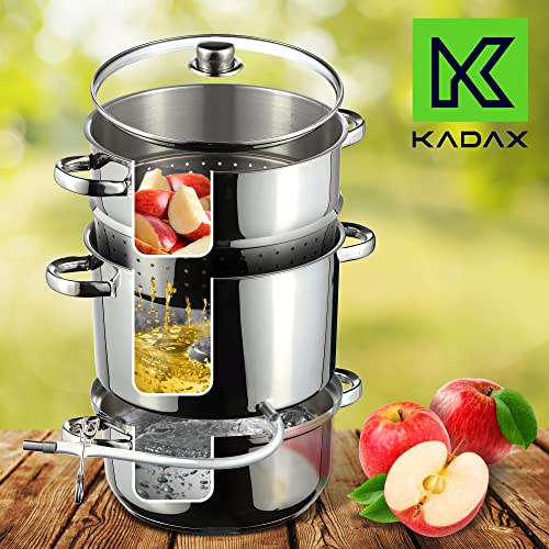 Foto von KADAX Dampfentsafter, Silber, 8L, Edelstahl