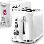 Breville Bold 2 Slice Toaster with High-Lift and Wide Slots | White and Silver Chrome [VTR037]