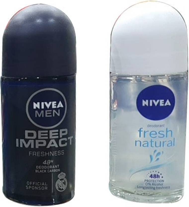 NIVEA MEN DEEP IMPACT FRESHNESS, FRESH NATURAL Deodorant Roll-on - For Men & Women (100 ml, Pack of 2)-picture-17