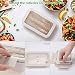 ROVLAK Fiambrera Niños Ecologica Caja de Almuerzo Portatil con 2 Compartimentos Fiambrera...