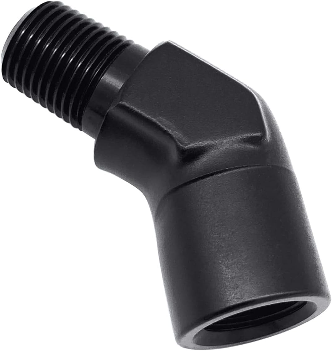 KRD PERFORMANCE Aluminum 1/8" 1/8 inch NPT Female to Male 45 Degree Elbow Coupler Union Hose Fitting Adapter, Blue : Everything Else