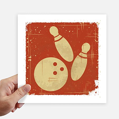 Pegatinas de bolo rojo de 20 cm vinilos cuadrados para pared y maleta DIYthinker 2