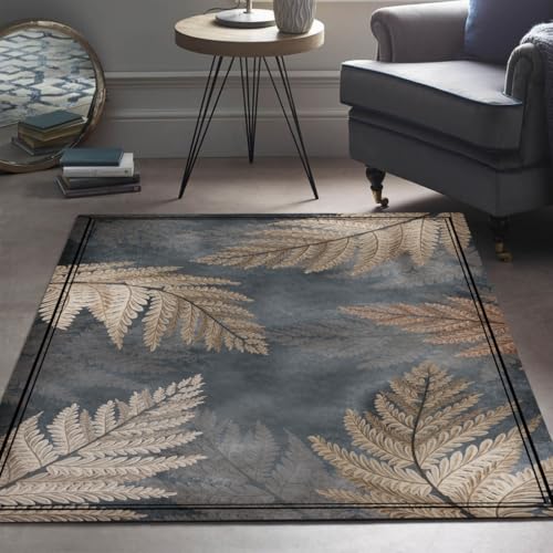 Tapete Retro Estilo Boho 5x8 pies Antideslizante Lavable miniatura 1