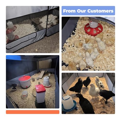 Image of Pet Playpen Pop up Small Pet Cage Enclosure Tent Chick Run Brooder Coop Foldable Kennel for Kitten Ferret Puppy Guinea Pig Rabbit Hamster Chinchillas(No Divider, Unified Space)