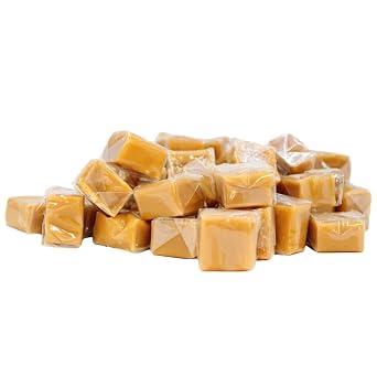 Individually Wrapped Caramel Candy - 2 Pounds - Approx. 136 Pieces- Perfect for Snacking, Sharing, Baking, Gifting| Classic Chewy Creamy Caramel Candy