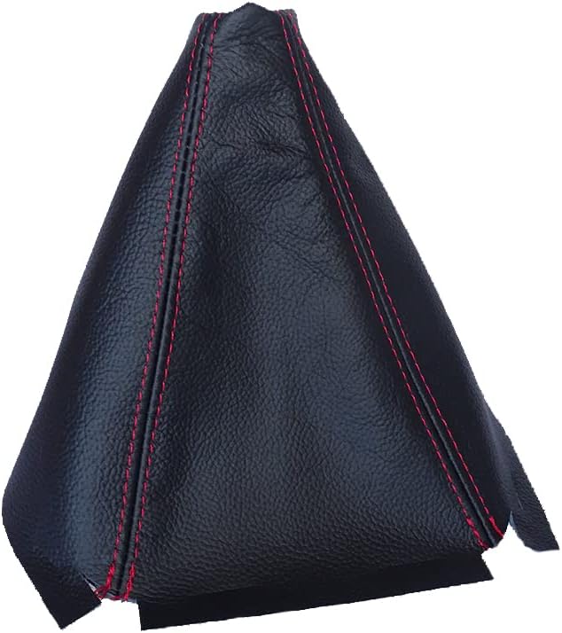 Ltd Compatible with Shift Boot for 1996-2000 Honda Civic Si EJ EK EM Leather Red Stitching