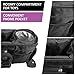 EVEK Packing Cubes Compression Organizers Set for Carry on Travel Bag Luggage Cube (Black)
