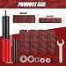 Spindle Sander Adapter, Electric Drill to Belt Grinder Adaptor, 3/8 inch Sander Hand-Held Rubber Sanding Drum Aluminum Alloy Drill Sanding Mandrel Kit for Wood Metal