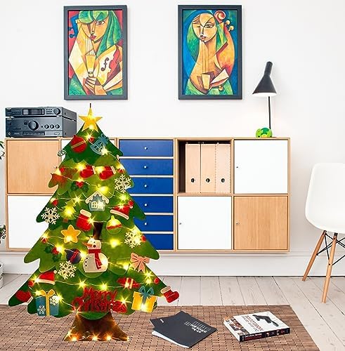 Project Montessori Christmas Tree, Project Montessori Felt Christmas Tree, Project Montessori Kids Christmas Tree, Montessori Christmas Tree for Toddlers, DIY Felt Christmas Tree Set (1pcs) 8 51AtUof722L. AC