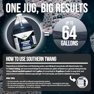 Southeast Softwash Southern Twang - Professional Exterior House Cleaner, Siding Cleaner & Roof Wash Surfactant for Pressure Washing & Soft Wash Applications | Crisp Apple Scent, 1 Gallon (1 Pack)