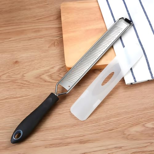 Kit Ralador Multiuso Zester com Lâminas Finas e Grossa Ideal para Queijos, Frutas e Chocolate Alta P