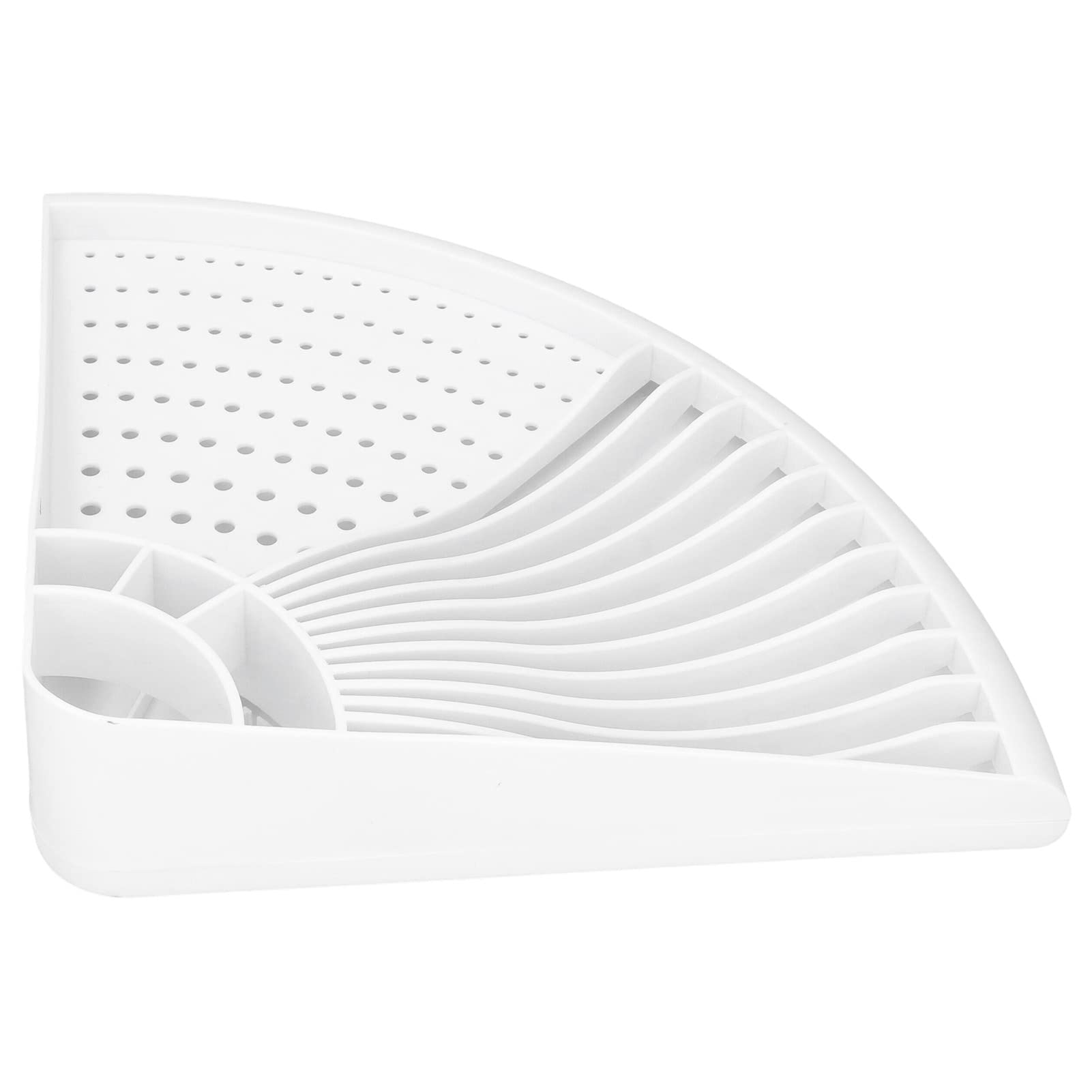 Estante para platos AMONIDA de plástico, escurridor multiusos para encimera de cocina, 34cm