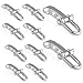 D-FantiX Alloy Paracord Buckles, Adjustable D Shackles Paracord Bracelet Buckles Survival U Shape (Pack of 10)