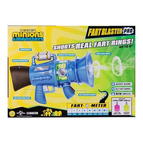 Pistolet à pets avec odeur et ronds de fumée Illumination Minions pour enfant