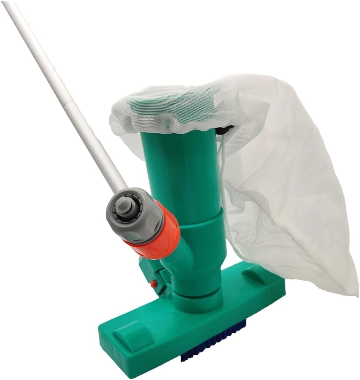 Pool Vacuum Head with Brush Bag Cleaning Kit for Swimming Pool Filter & Cleaner Maintenance Tool(Green)(US Plug)