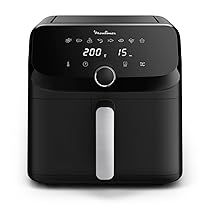 Moulinex Easy Fry Mega, Friggitrice ad Aria Versatile 7,5L, 2kg per 8 Persone, 1700-2020W, Capacità Extra-Large, 9 Programmi di Cottura, Esperienza Personalizzata con My Moulinex, Colore Nero, EZ8558