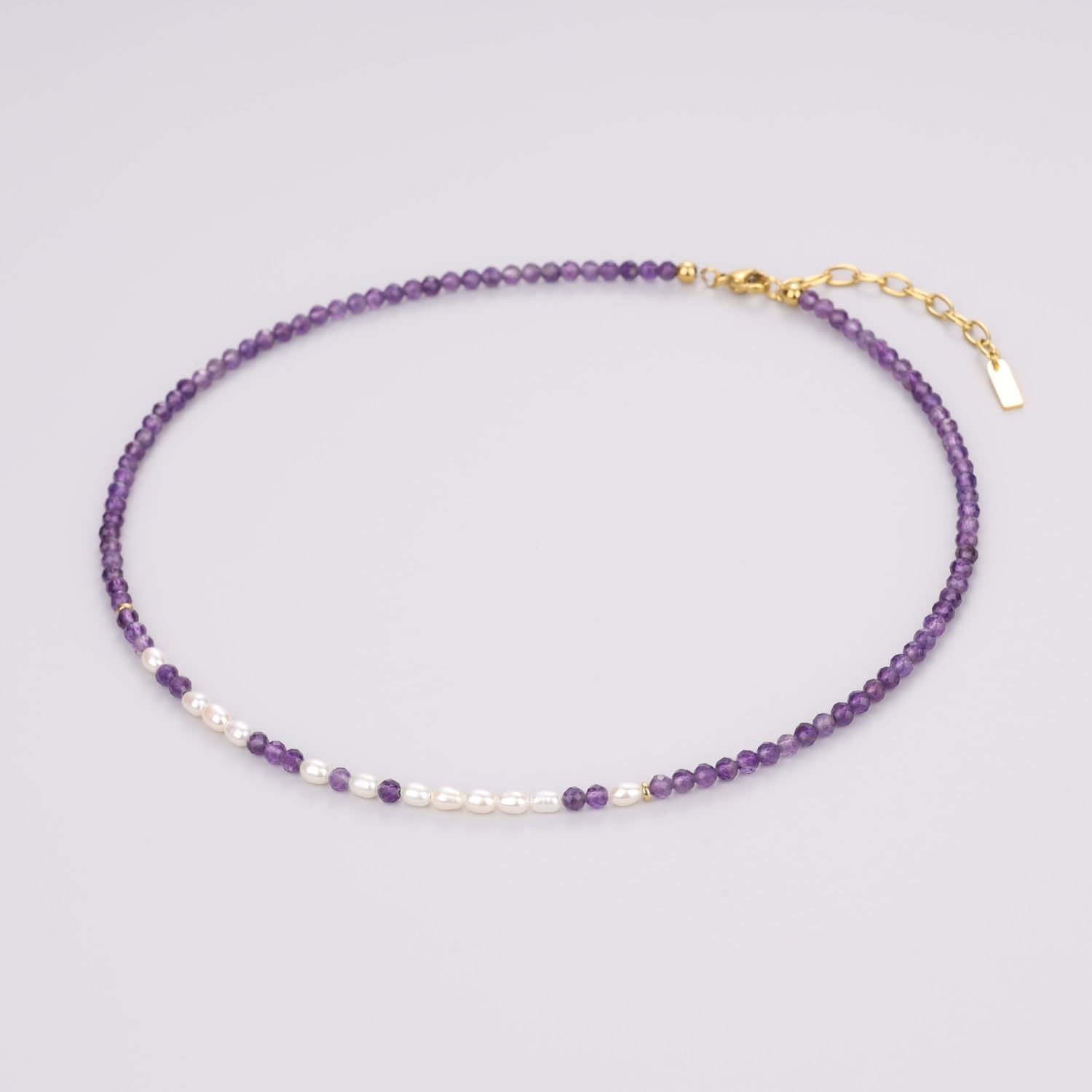 COAI Morse Code Necklace for Women, Freshwater Pearl Crystal Dainty Beaded Necklace for Women, Adjustable Length 16" with 2" Extender