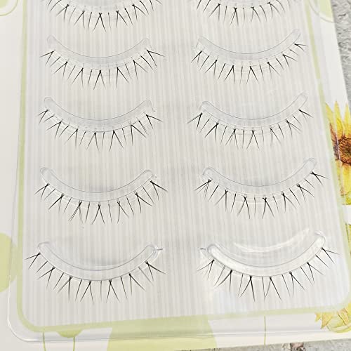 Ultra Thin Luxurious 5 Pairs V Shape Lower Lashes Set Bottom False Eyelashes Short Under Eye Lashes Extension Natural Nude Looking Daily Makeup #TOP7