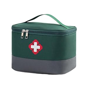 First Aid Bag - Travel Medicine Bag Case Organizer - Empty Medical Supplies Organizer Bag Portable Travel Medicine