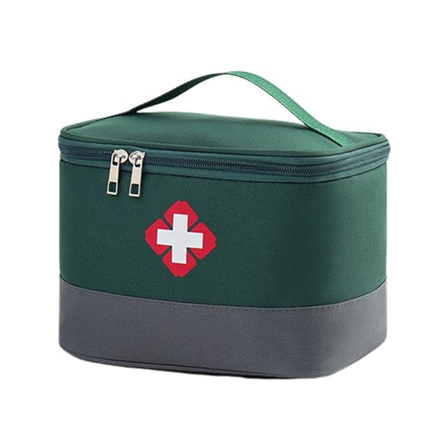 First Aid Bag - Travel Medicine Bag Case Organizer - Empty Medical Supplies Organizer Bag Portable Travel Medicine