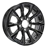 eCustomrim Aluminum Trailer Wheel 14X5.5 14 Inch Edge Black 5 Lug On 4.5 Inch Center Rim