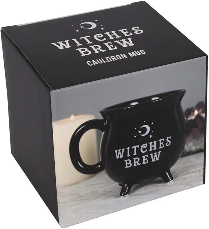 Witches Brew Black Ceramic Cauldron Mug - Image 4