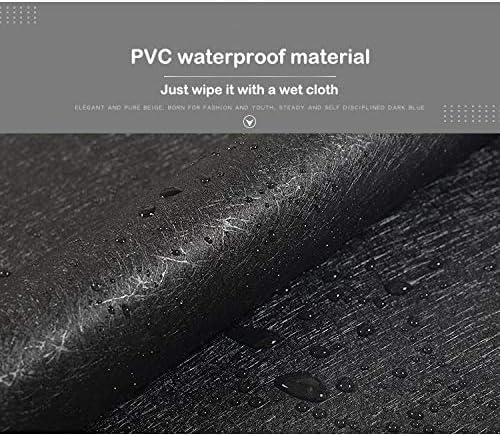 Image of Peel and Stick Wallpaper for Walls (45x300 cm) Pack of 1 | Waterproof Self Adhesive PVC Wallpaper for Bedroom, Living Room, Home, Office & Cupboard (Black Textured)