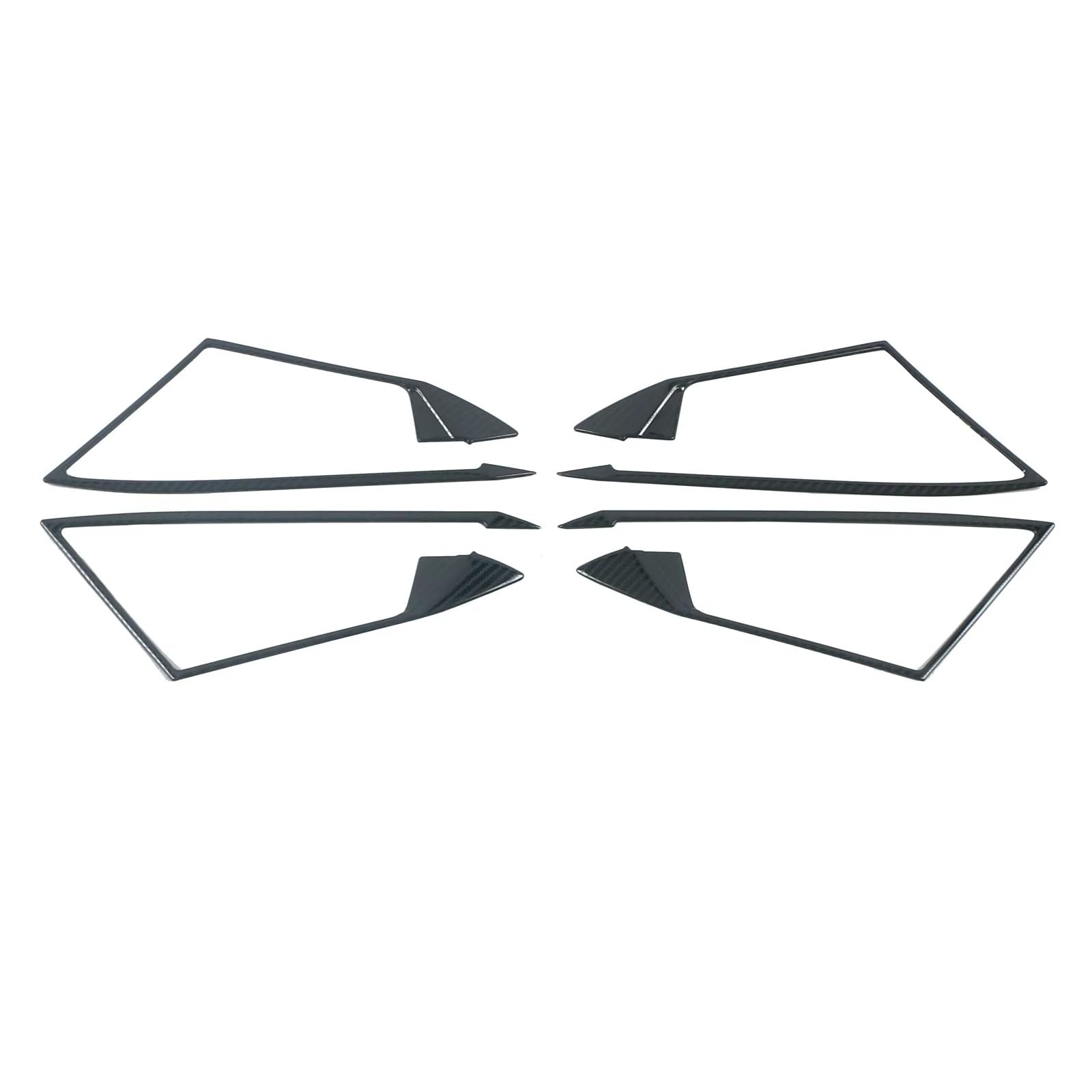 AJQBRMB Interior Trim for A3 for 8Y 2020 2021 2022 Stainless Steel Interior Door Handle Frame Cover Trim 4piece Panel Frame Cover(Carbon Fiber Look)