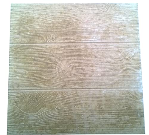 FHONYX 2 Stück Gießform Pflasterform Schablone für Beton 40x40x5cm, Gehwegplatte, Bodenbelag Platten, schalungsformen, Nachahmung Holzmaserung, Gartendekoration, DIY, Gehweg, Pflastersteine, Gießen