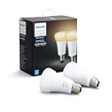 Hue White Ambiance A19 2-Pack 60W Equivalent Dimmable LED Smart Bulbs (Hue Hub Required, Works with Alexa, Apple Homekit & more), Old Version, 2 Bulbs (453092)