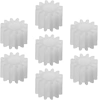 Vista 7 de Othmro 10 piezas de engranajes de plástico 12 dientes modelo 123A engranaje de reducción engranajes de gusano de plástico para RC coche robot motor